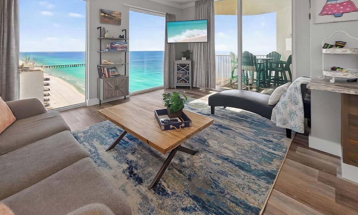 Panama City Beach Condo | Beachfront Penthouse! Scenic Views! 10ft Ceilings!