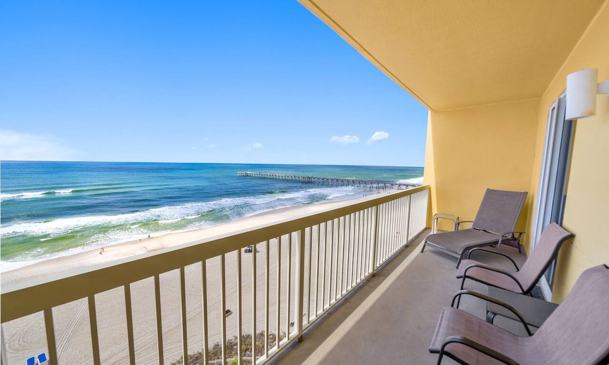Panama City Beach Condo | Calypso 908W Renovated Gulf-Front Escape