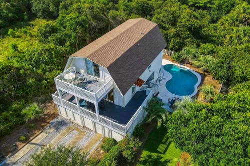 Dune Allen Beach House | Dog-friendly Gulf-view home with pool decks WiFi & WD - walk to beach