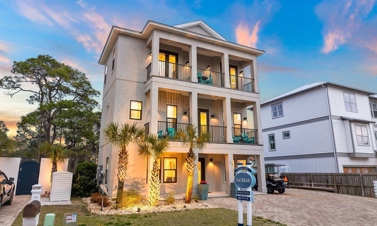Dune Allen Beach House | Dog-Friendly Home with Pool, Elevator, Firepit, and Putting Green