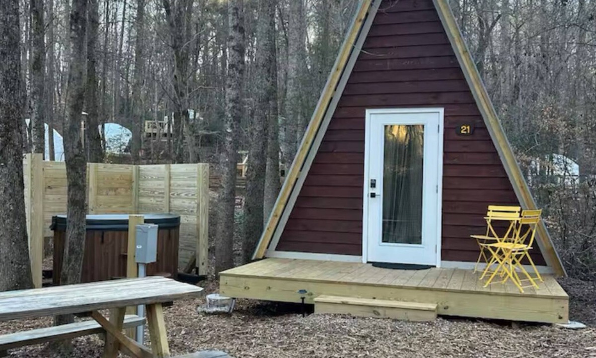 Travelers Rest Cabin | Field Trip Unit 21 Deluxe Aframe with private hot tub