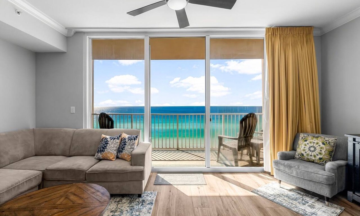 Panama City Beach Condo | Gulf-Front 2BR/3BA+Bunks - 7th Floor - Free Beach Service - Tidewater PCB