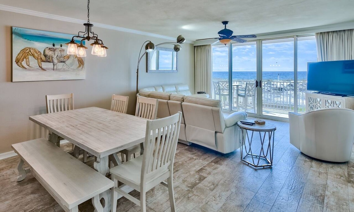 Fort Walton Beach Condo | Gulf Front Island Princess 201 with Beach Service, Soft Beds and Recliners!