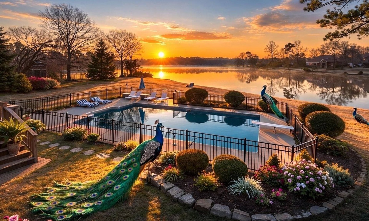 Evans House | Luxury Lakeside Escape with Private Pool, Kayaks and Billiards – Masters Retreat