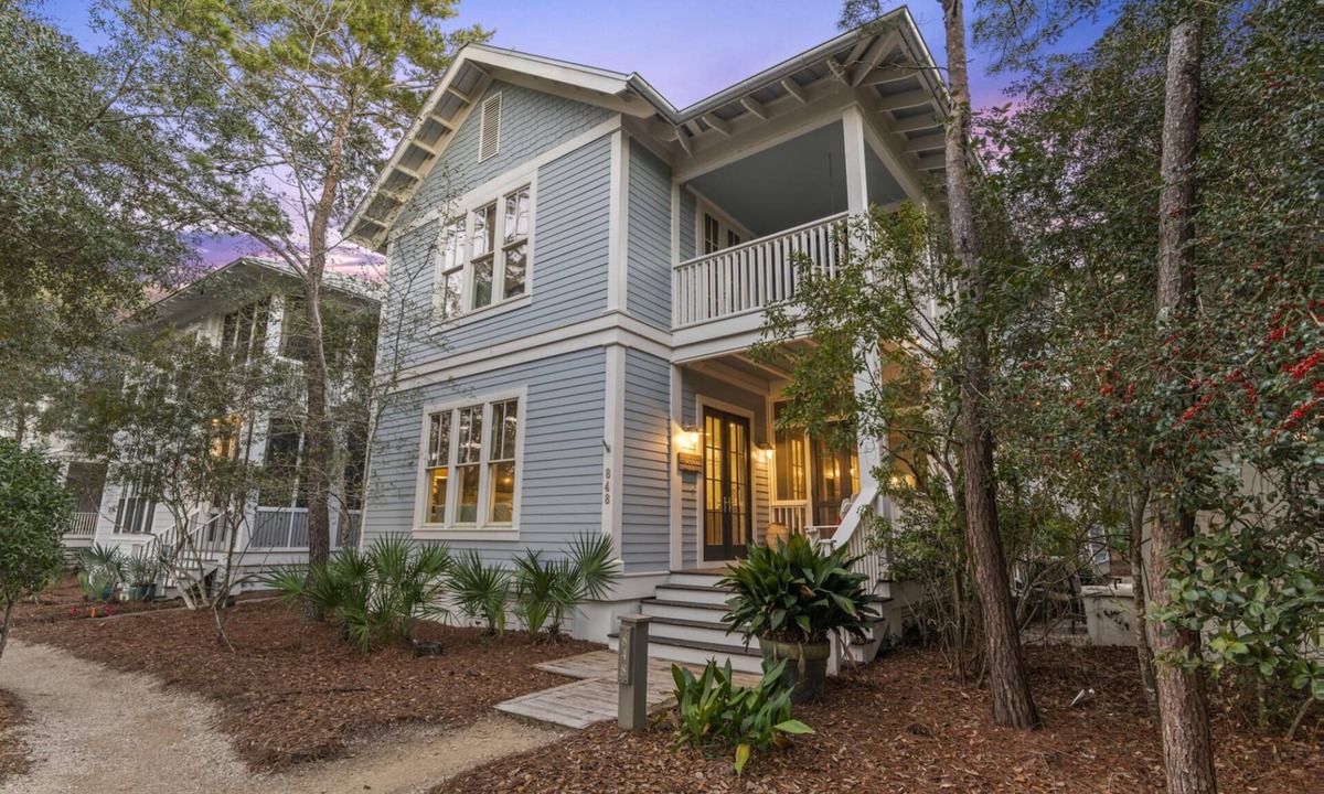 Cottage District House | Luxury WaterColor Home Steps from Seaside with Low Speed Vehicle and Bikes