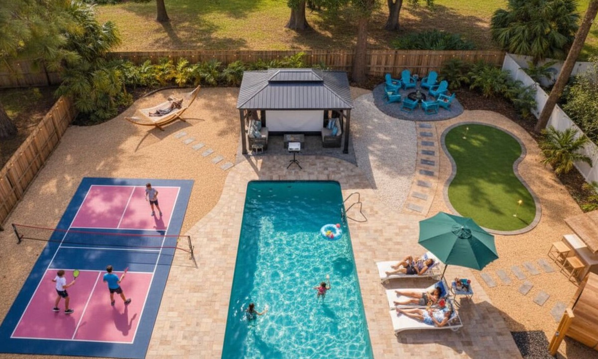Seminole House | New! Lux All-Inclusive Home: 85F Pool x Movie, Pickleball, Sauna, 4 Min Beach