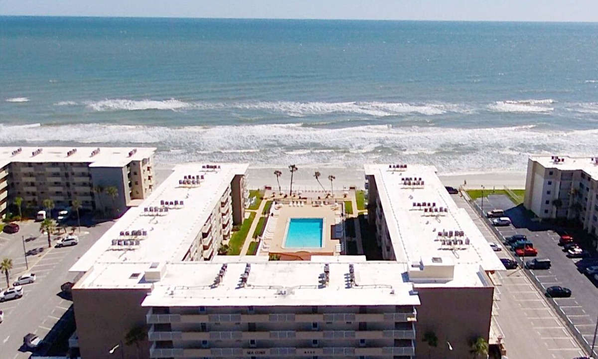 New Smyrna Beach Condo | No Drive Beach! Sunrise view over the ocean