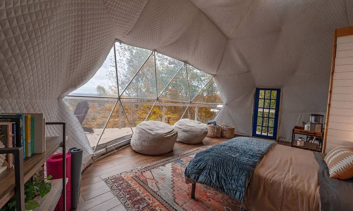 McMinnville Cabin | Off-Grid Dome with Private Hot-Tub and Spectacular Sunrise Views in Tennessee