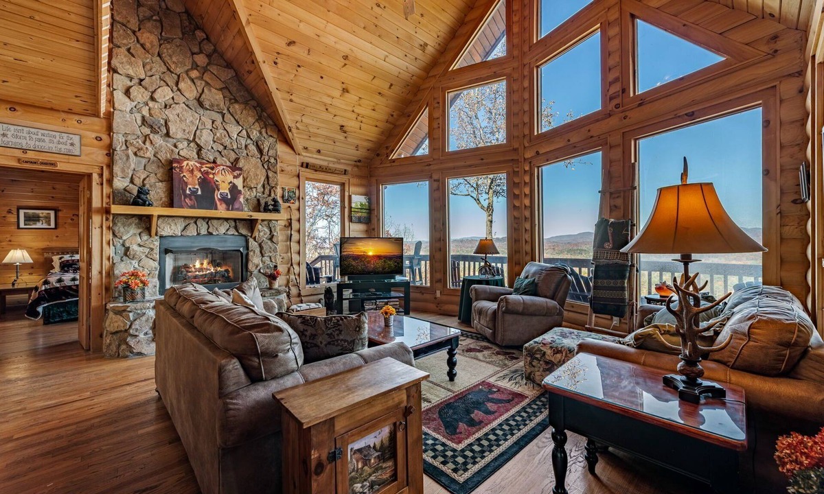 My Mountain Cabin | Plane View - Mountain View | Pet Friendly | Hot Tub | Pool Table | Screened Porch