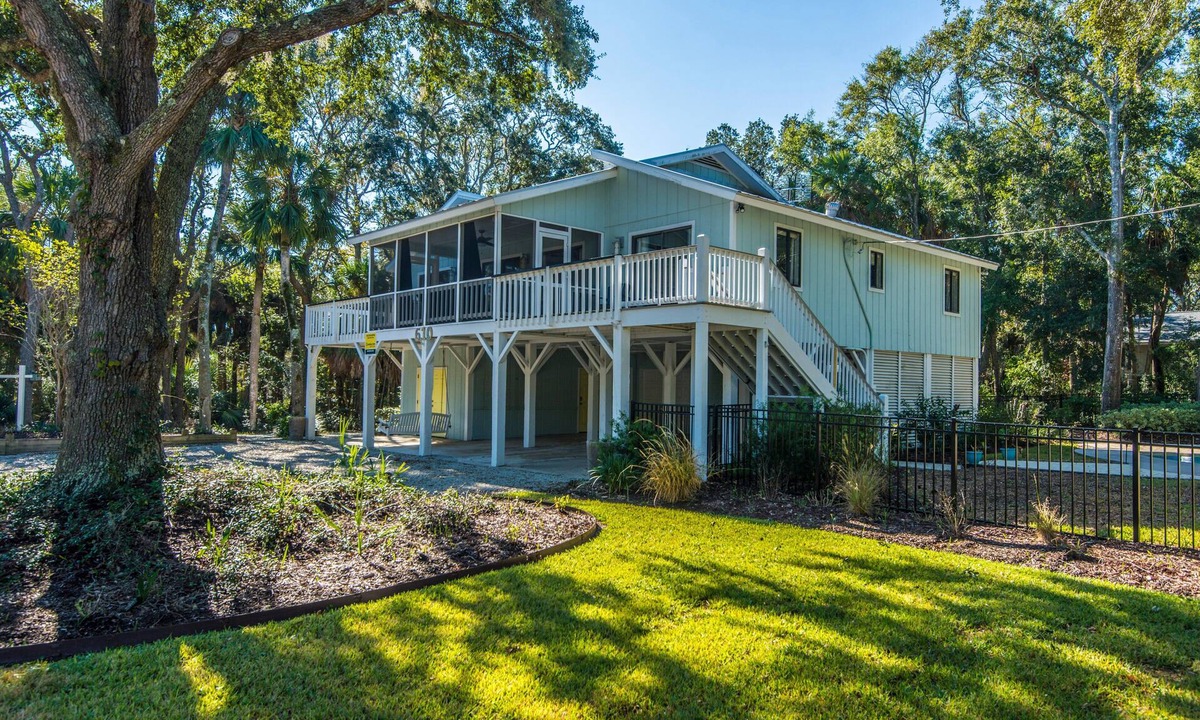 Edisto Island House | Playin' Hooky | 4BR Beach Walk, Private Pool, Sun Deck & Screened Porch