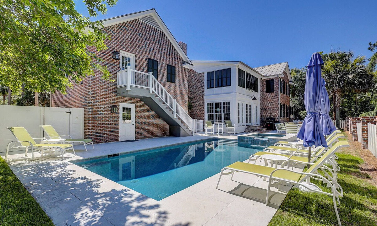 Oceanside House | Premium DOG FRIENDLY 4th Row Ocean Sea Pines Home with a Private Pool & Spa
