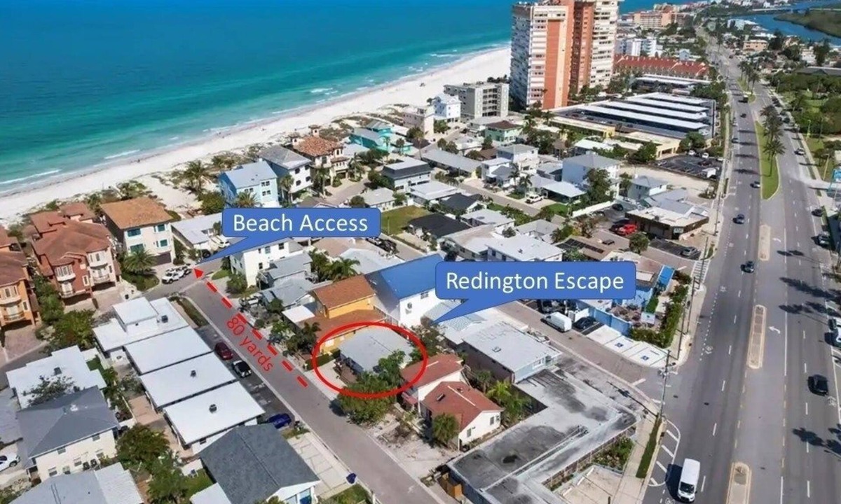Redington Shores Cottage | Redington Escape Unit A - Just Steps from the Beach!