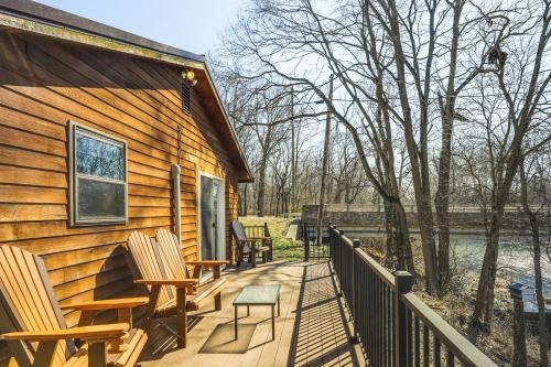 Covington House | Riverfront Covington Cabin w/Deck & Fire Pit!