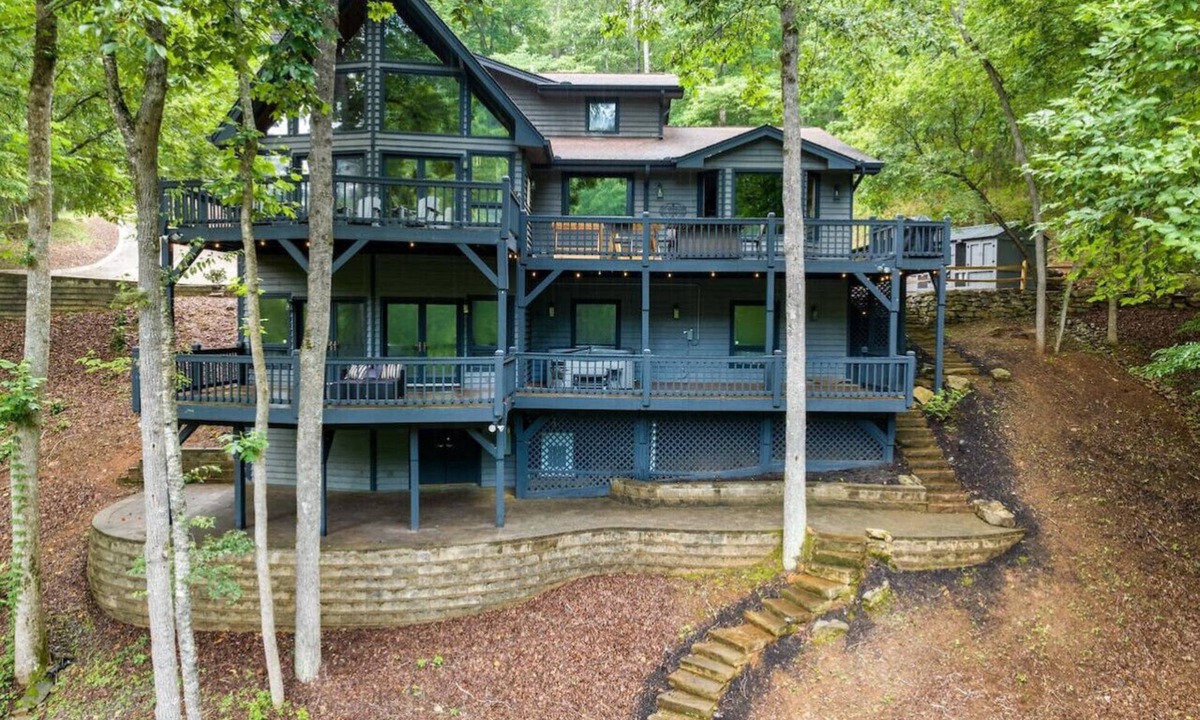 Dawsonville House | Riverview Retreat - Hot Tub - River Front