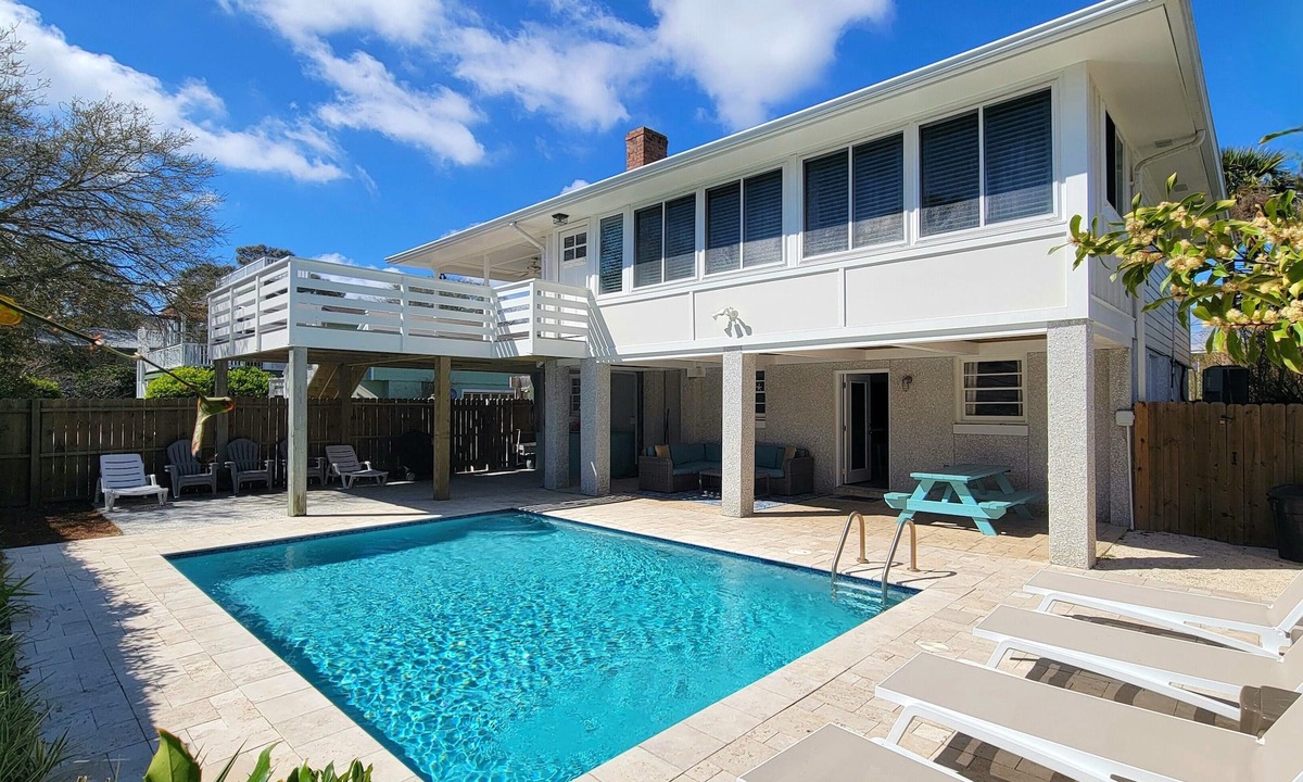 Tybee Island House | Spacious Retreat w/Multiple Levels Of Living Space + Private Pool