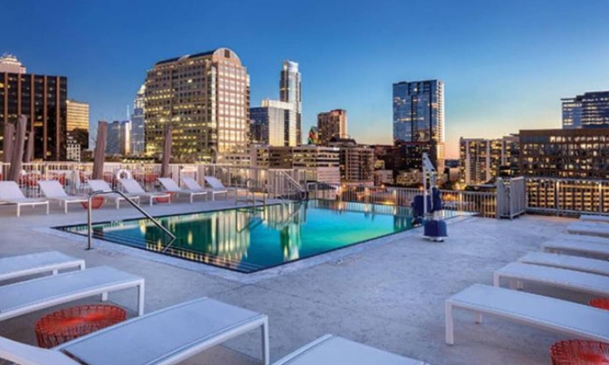 Civic District Condo | Studio/Austin - Rooftop Pool, BBQ!