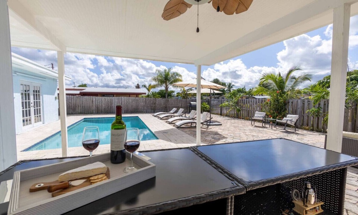 Greenacres Villa | Sunshine Retreat! New! Sparkling Blue Pool And Spa