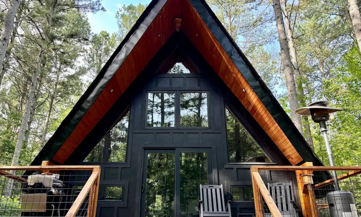 Dahlonega Cabin | The Tiny Mansion: New A-Frame! Secluded, Great Getaway in Dahlonega!
