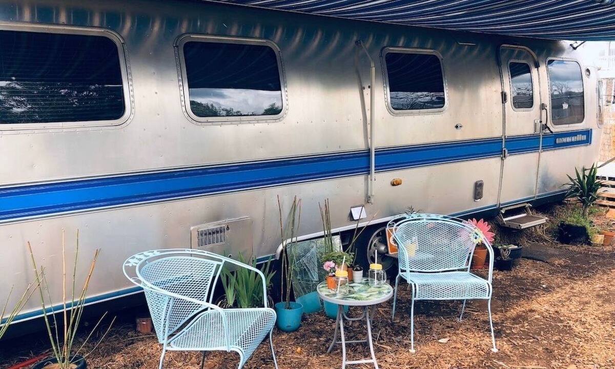 Summerhill Apartment | Vintage Airstream Tiny House on Urban Flower Farm