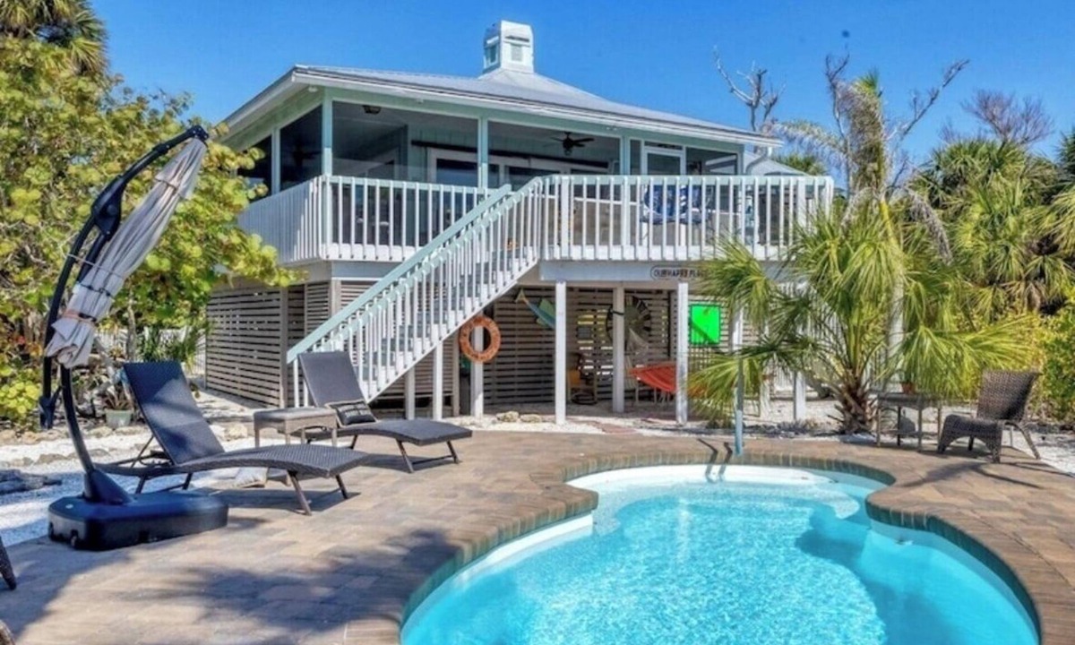 Cape Haze House | Waterfront Island Home with Heated Pool & Dock – Walk to Pristine Beach - Kayaks