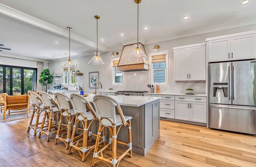 Folly Field House | 19 Sandcastle, Stunning New House, Free Heated Pool, 3 Blocks to Beach, 3D Home Theater, Elevator