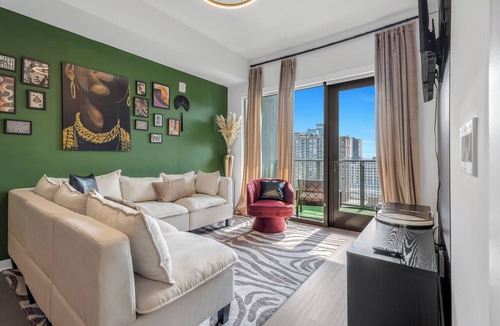 Midtown Apartment | 22nd floor Luxury Midtown ATL haven—2mi from FIFA