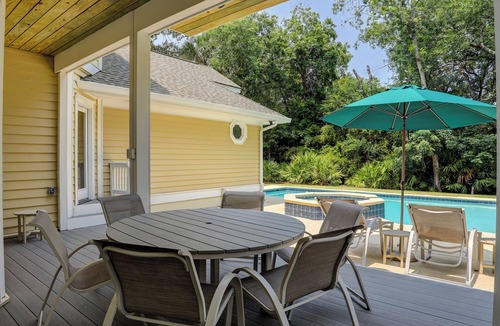 Palmetto Dunes House | 3 Junket- 2nd Row (25 yards) to the Ocean w/LARGE 40' x 22' Private Pool