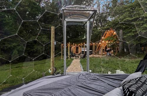 Morganton House | A-Frame, Hot Tub, Sauna, Geodome, Firepit, Blue Ridge