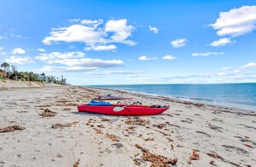 Englewood House | Beachfront Escape with Private Deck, Gulf Views, Resort Pool, Kayaks, and More!