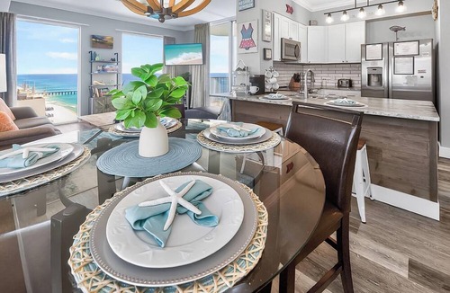 Panama City Beach Condo | Beachfront Penthouse! Scenic Views! 10ft Ceilings!