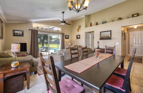 Kissimmee Villa | Charming 3BR home in Kissimmee with private pool and lake view, perfect for families.