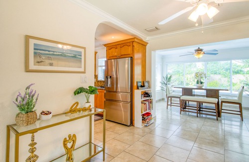 Survey Creek House | Charming home with oasis-like backyard, pool, washer/dryer, & central AC