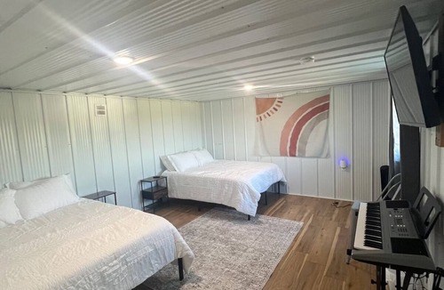 Decatur County Cabin | Charming lodge retreat with lake views.