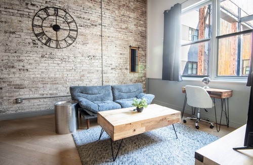 Central City Condo | Cobblestone Chic - WiFi/Downtown/Walk Score 91