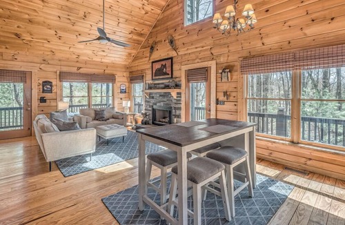 Mineral Bluff Cabin | Copper Ridge Hideaway - Dog Friendly | Pac Man Arcade Game | Hot Tub