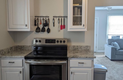 Harrison Apartment | Cozy unit at the DORA of downtown Harrison