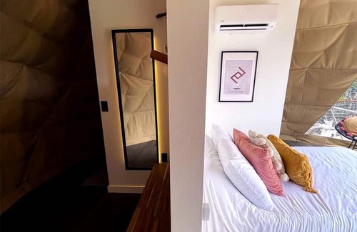 Oatmeal Cabin | Deluxe Glamping Austin, Ideal for a Romantic Vacation in Texas