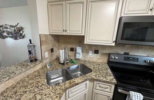 Crescent Beach Condo | Direct Oceanfront Premium Flat with 2 Bed/2 Bath +Murphy Bed. New Everything
