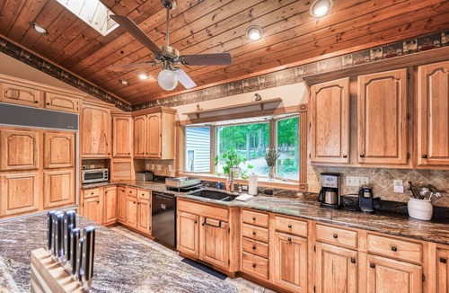 Bumpass House | Dog-friendly lakefront home with dock, pool table, fireplace, grill, two kayaks