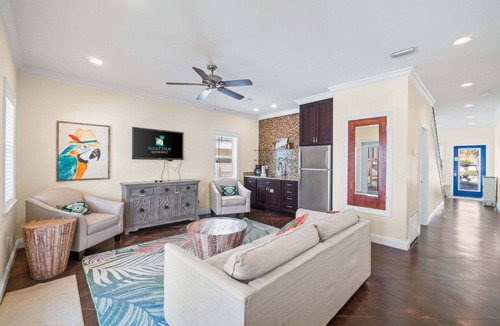 Crystal Beach House | Dolphin Retreat | Pool, Golf Cart, Guest House & Steps to Beach! Pet Friendly!