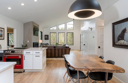 Mills River House | Falling Waters Cabin | Sleek & Stylish One Level Living