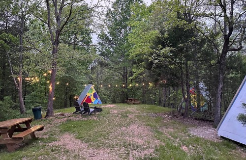 Talladega Cabin | G-2 Glamp in Bohamia - 268 Acre Forest Retreat