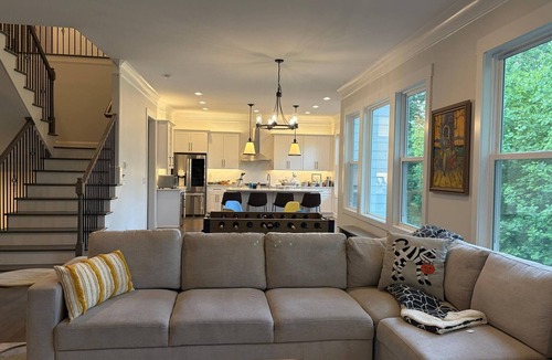 East Cobb House | Game Room Luxury Home @ Battery Chef Kitchen Deck