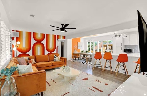 University District House | Groovy Getaway: Hot Tub, Firepit, Games & Chill Vibes