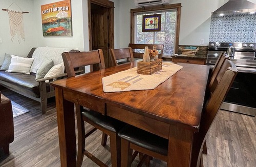 Lupton City Cabin | Hidden Cove Cabin at The Pines: Hand Crafted Charm in Peaceful Wooded Cove