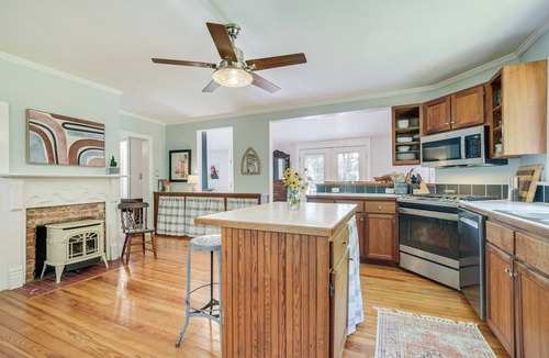 Bynum House | Historic & Charming Pittsboro Home w/Fireplaces