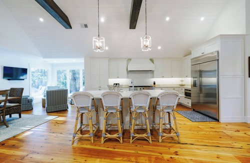 Heritage Woods House | Just Renovated! Spacious Sea Pines home near beach with private salt water dock