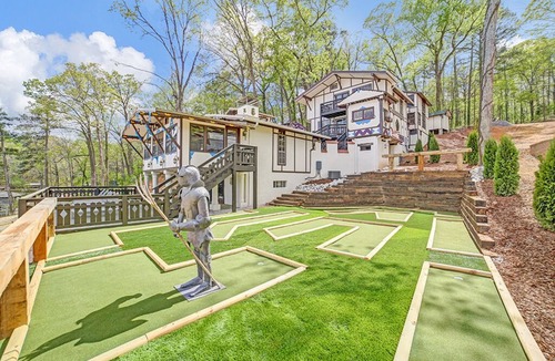 Alpine Bay House | Lake Front Castle with Mini Golf/Pickleball/Arcade/Sleeps 18