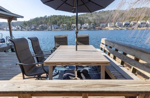 Waleska House | Lake Front Home w/Private Dock, Kayaks, Fire Pit & Hot Tub | Community Pool & Tennis