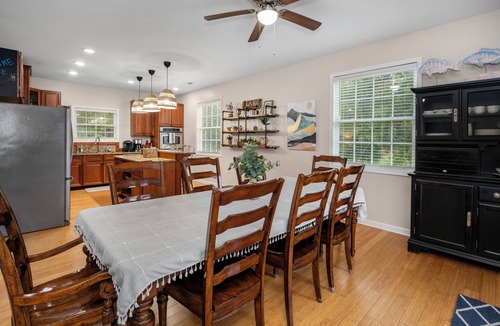 Waterloo House | Lake front/kayaks/private dock/firepit/game room w/pool table/sleeps up to 14
